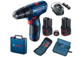 BOSCH GSB 120-LI Aku kombinovaný šroubovák 2x 12V 2.0Ah + 23dílná sada bitů 06019G8102